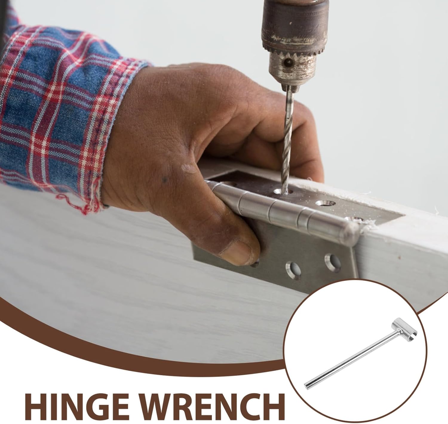 Steel Door Hinge Adjuster Tool for Precise Gap Alignment