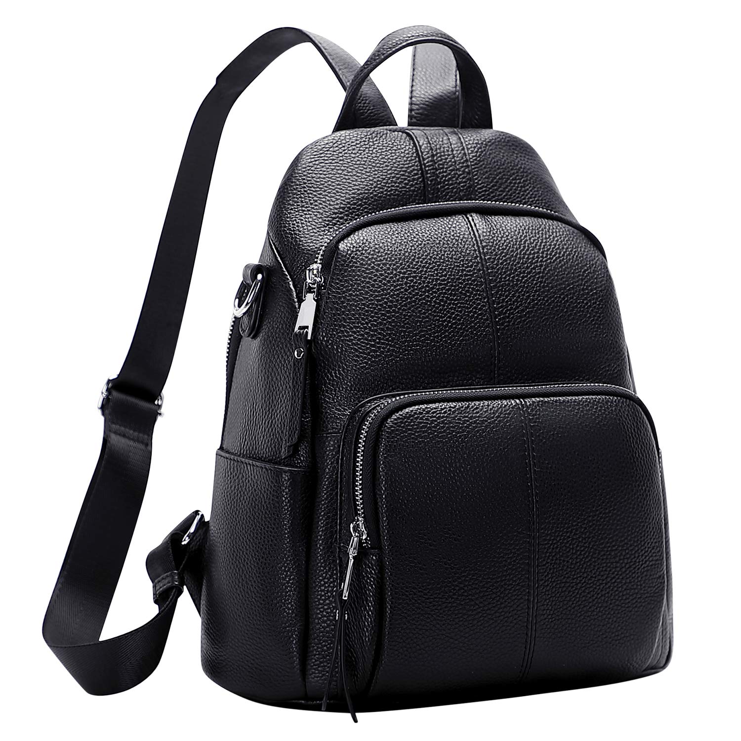 ALTOSY Sac à Dos Femme Cuir Véritable Anti-vol Mode Loisir Élégant Chic Sac porté Épaule Daypack