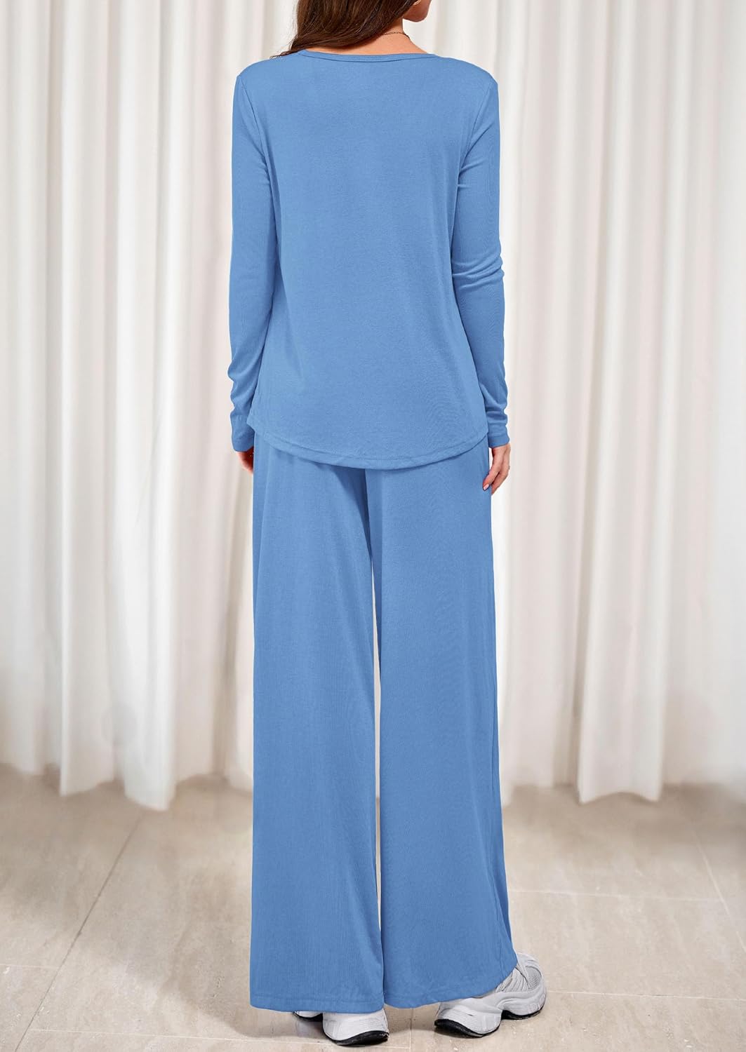 PRETTYGARDEN Women's 2 Piece Lounge Fall Sets Casual Long Sleeve Pajamas Comfy Pants Matching Spring Travel Outfits Clothes - Image 5