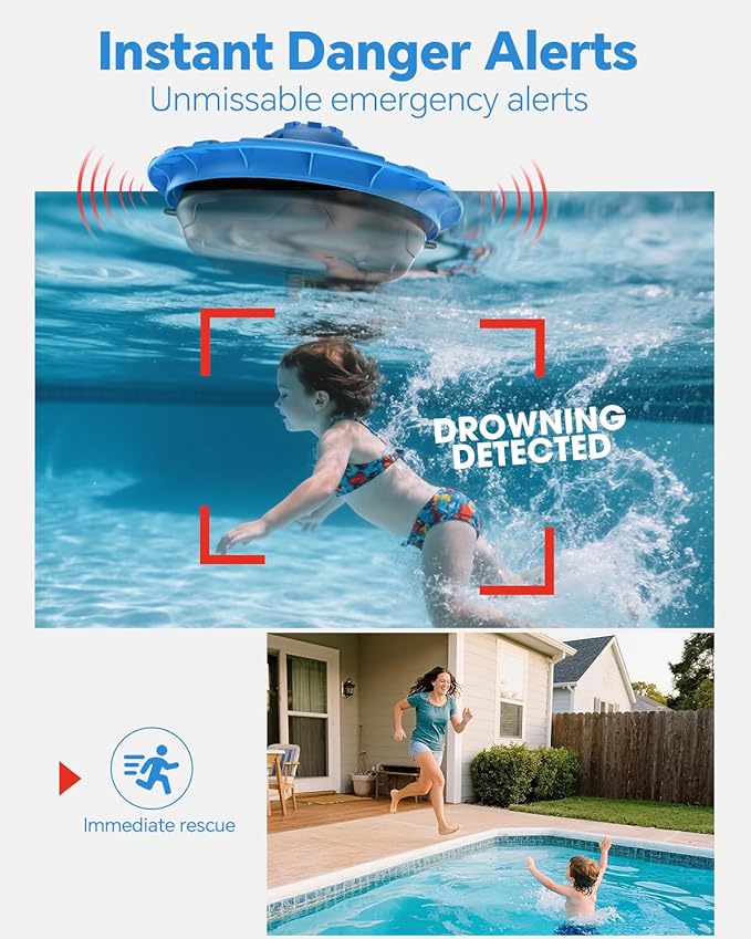 Alarma flotante para piscina con alerta de 110dB miniatura 5