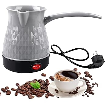 BORDEAG Electric Coffee Pot 500 ml Electric Turkish Coffee Machine 220 V Espresso Maker Induction Turkish Coffee Maker Electric Turkish Coffee Pot for Home Office Travel B