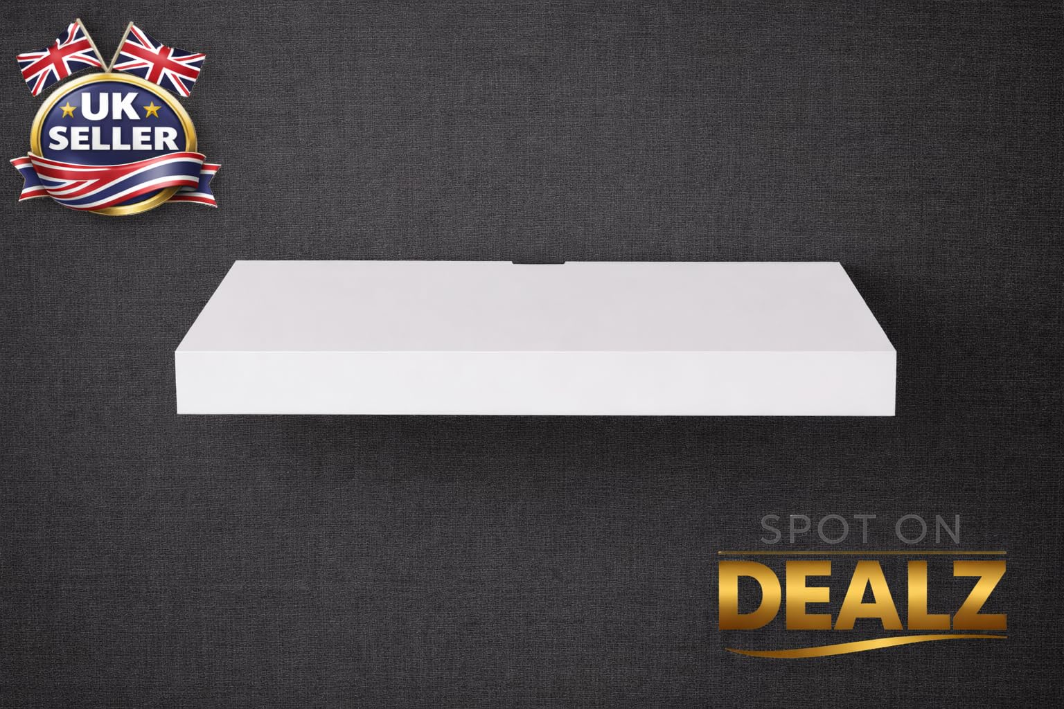Estante flotante de pared de 45 cm, TV Sky Box, DVD, PS4, X-box, espacio para cables, decoración de la sala de estar, enchufe de pared y tornillos incluidos