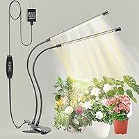 Vista 8 de bseah Luz de cultivo de plantas para plantas de interior, luz de crecimiento interior de espectro completo, regulable de 10 niveles y temporizador
