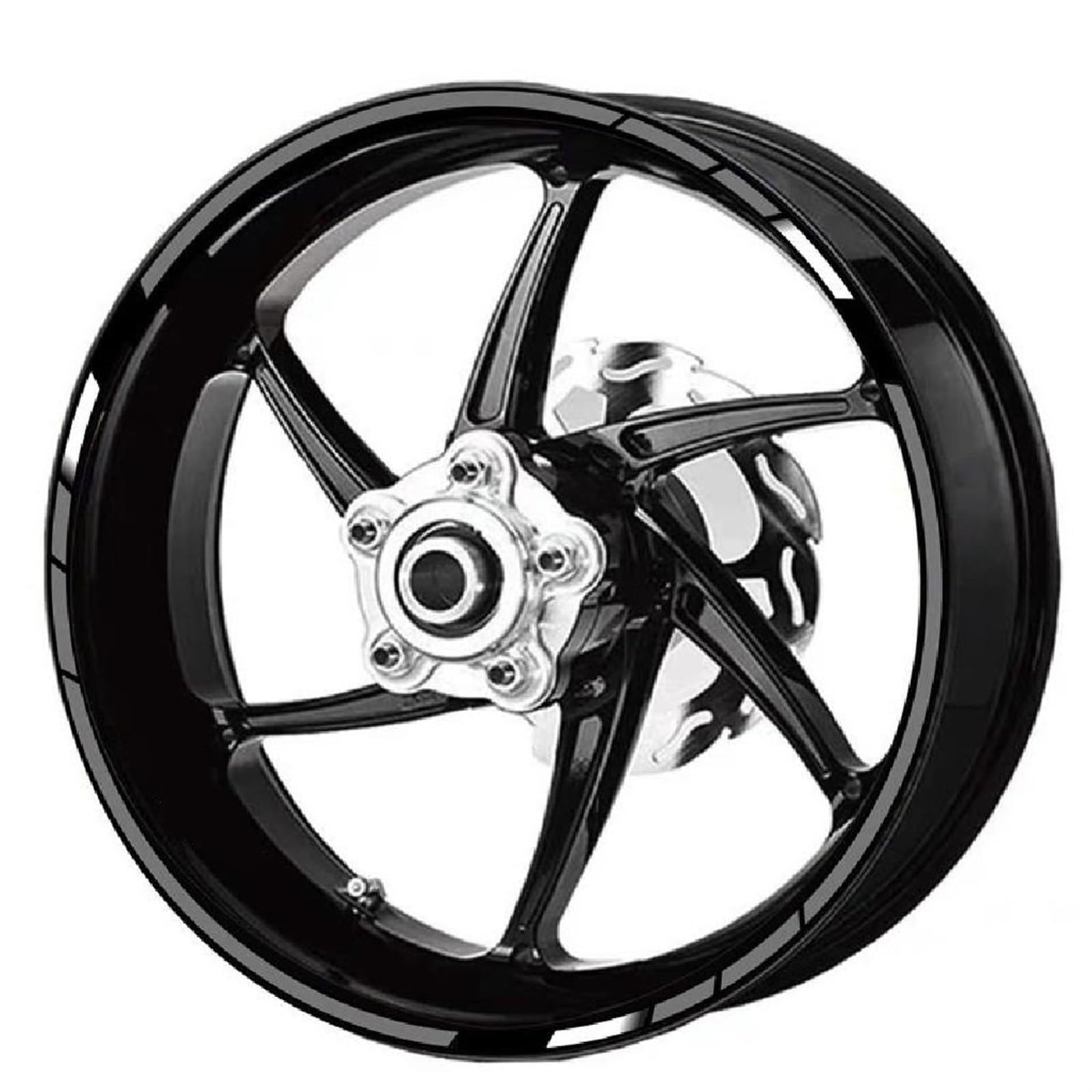 Motorcycle Rim Decal Reflective Wheel Sticker for HRC CBR1000RR CBR600RR CBR500R CBR300R CBR250R CBR650R(Style 4)