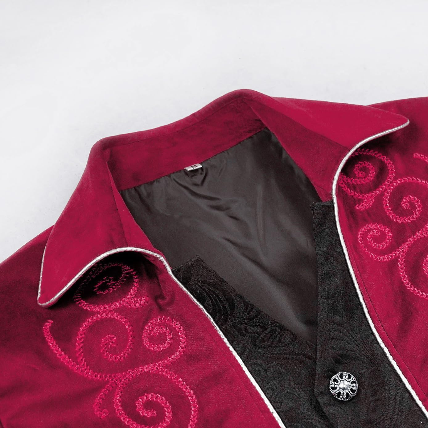 MOFOVELY Mens Medieval Steampunk Tailcoat Jacket Victorian Pirate Coat Renaissance Tailcoat Jacket Costume - Image 4