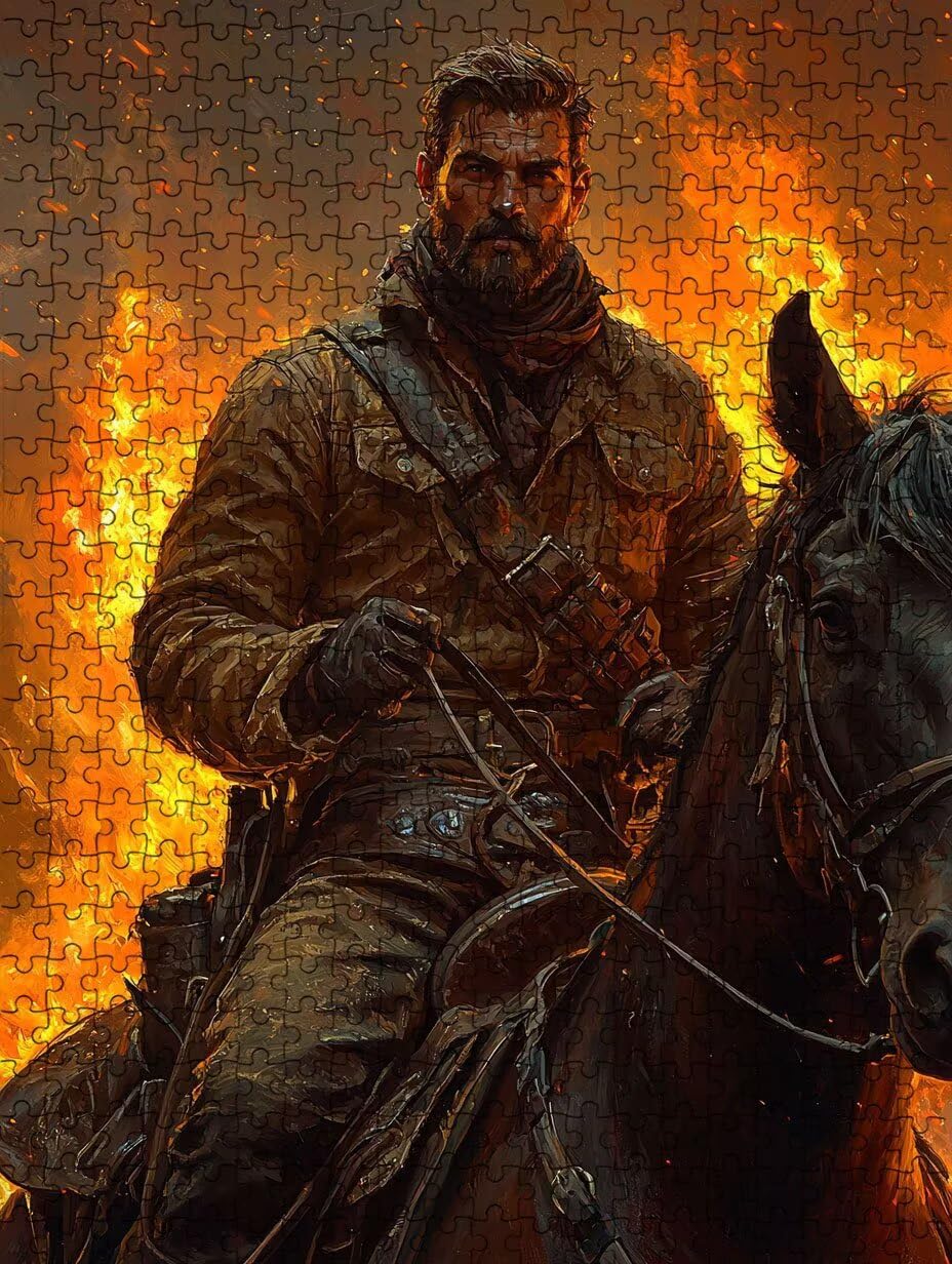 Puzzle 6000 sztuk, męskie płomienie puzzle dla dorosłych 6000, drewniane puzzle, klasyczne gry edukacyjne, niemożliwe wyzwanie, rodzina gier, kreatywny prezent DX0YL1-727