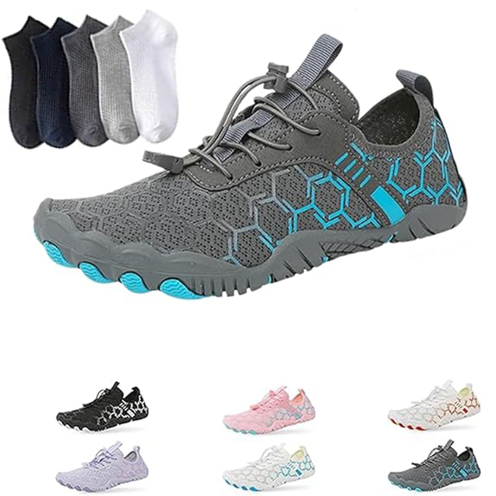 Hiking Womens Men, Pro Barefoot Shoes with Wide Toe Box, Healthy and Non-Slip Breathable Barefoot Shoes — view 37