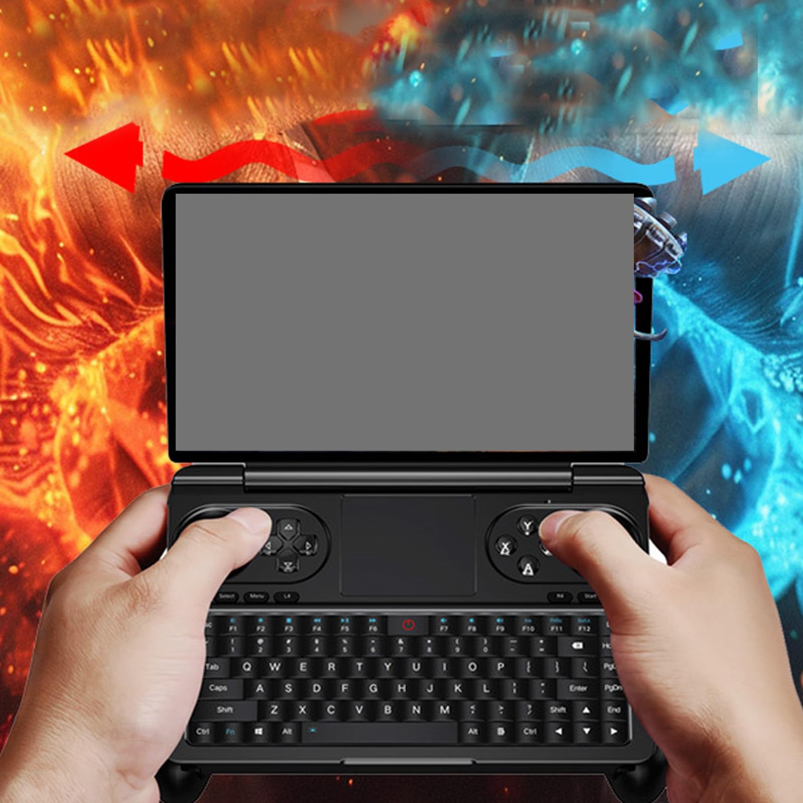 Efficiente modulo Raffreddamento a Doppia Ventola per Piccole Console da Gioco Portatili Base in Alluminio Efficiente dissipazione del Calore per Piccoli sistemi Raffreddamento