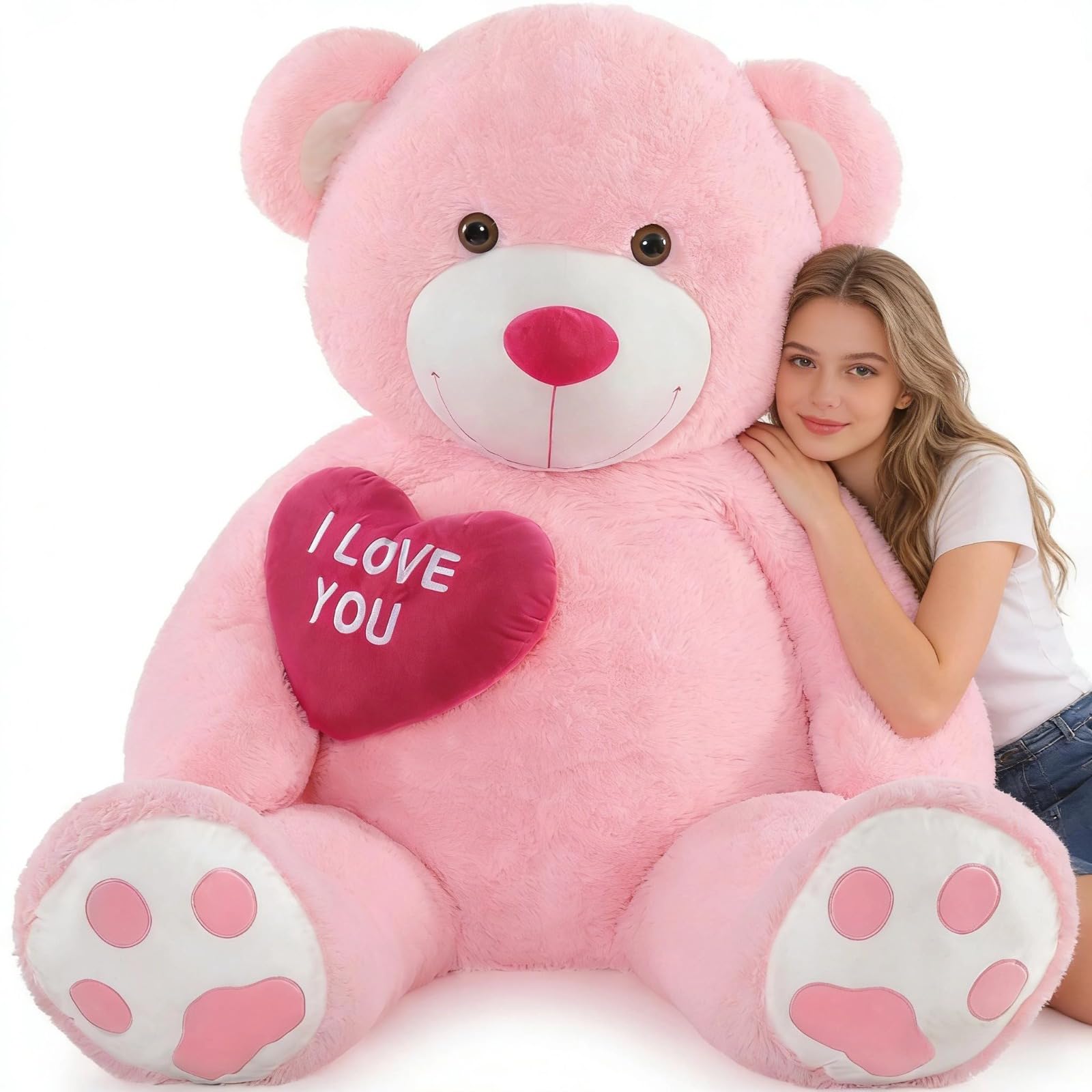 Amazon.com: Tezituor Giant Teddy Bear Stuffed Animals 6 Feet - “I