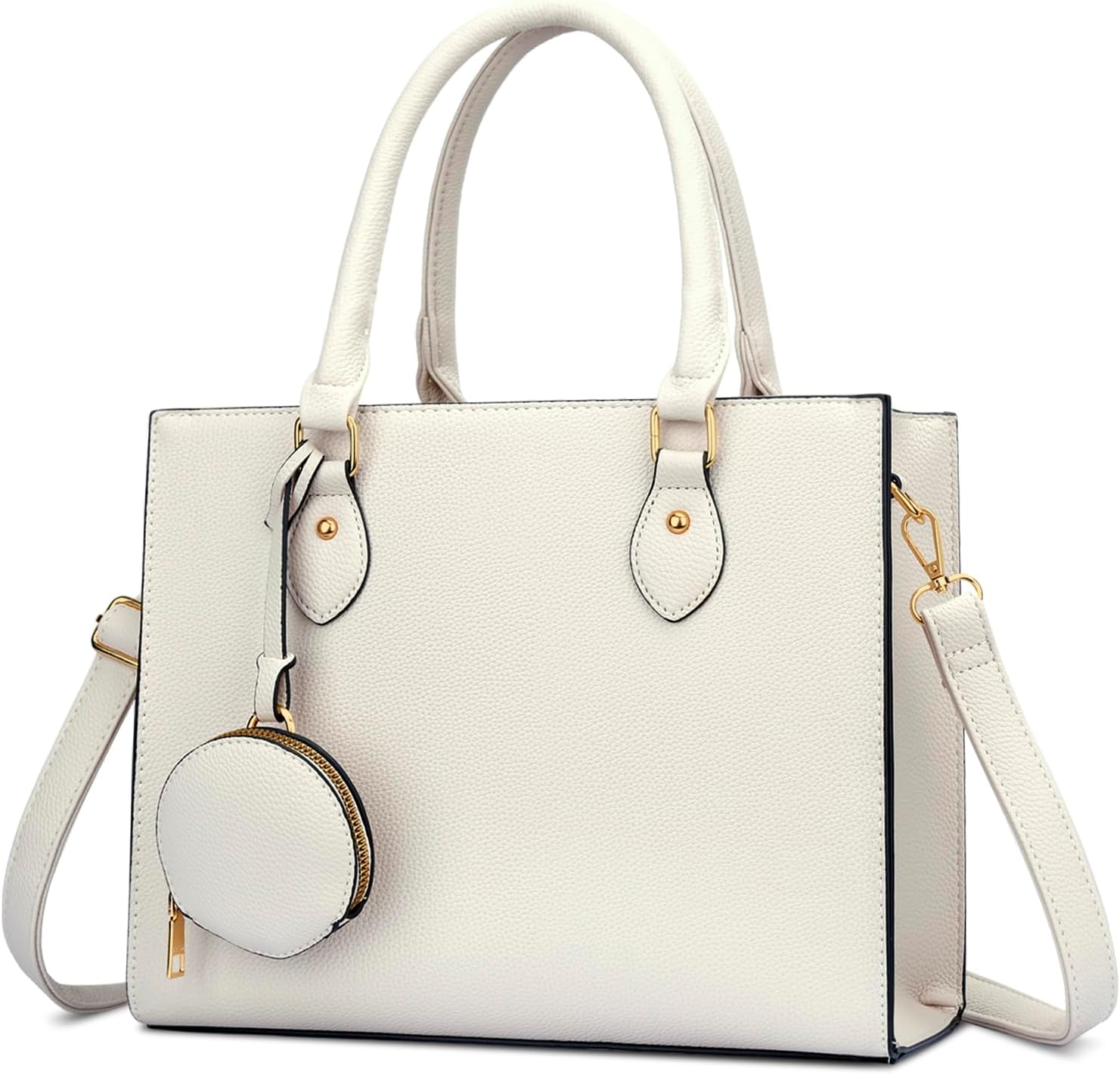 KKXIU Purses and Handbags for Women Vegan Leather Tote Shoulder Bag Ladies Top Handle Satchel with Coin Purse