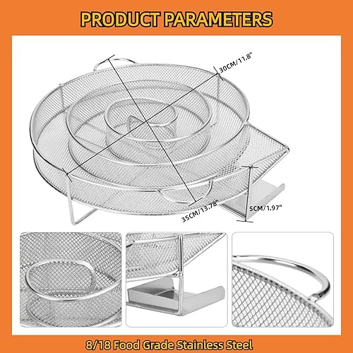 Miniatura 2 de FXLCMUS Generador de humo frío de 13.78 pulgadas, polvo de madera para ahumar salmón y carne en caliente y frío, largo tiempo de combustión de hasta