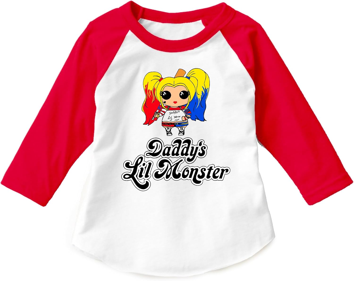 Dittoxpression Daddy Little Monster (RGL) Unisex Child 3/4 Sleeve Raglan Children