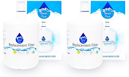 Paquete de 2 filtros de agua de repuesto para refrigerador KTRC22ELWH01, compatible con KitchenAid 8171413, 8171414 cartucho de filtro de agua para