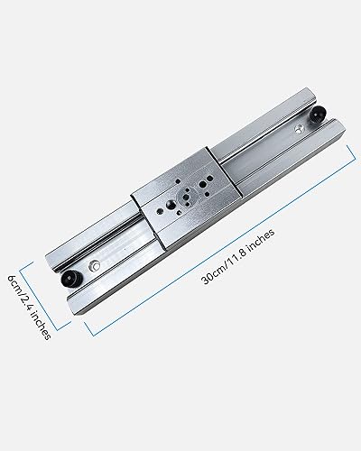 Miniatura 4 de Base de riel deslizante para microscopio estéreo, riel deslizante móvil para soporte de microscopio, base universal de escritorio para soporte de