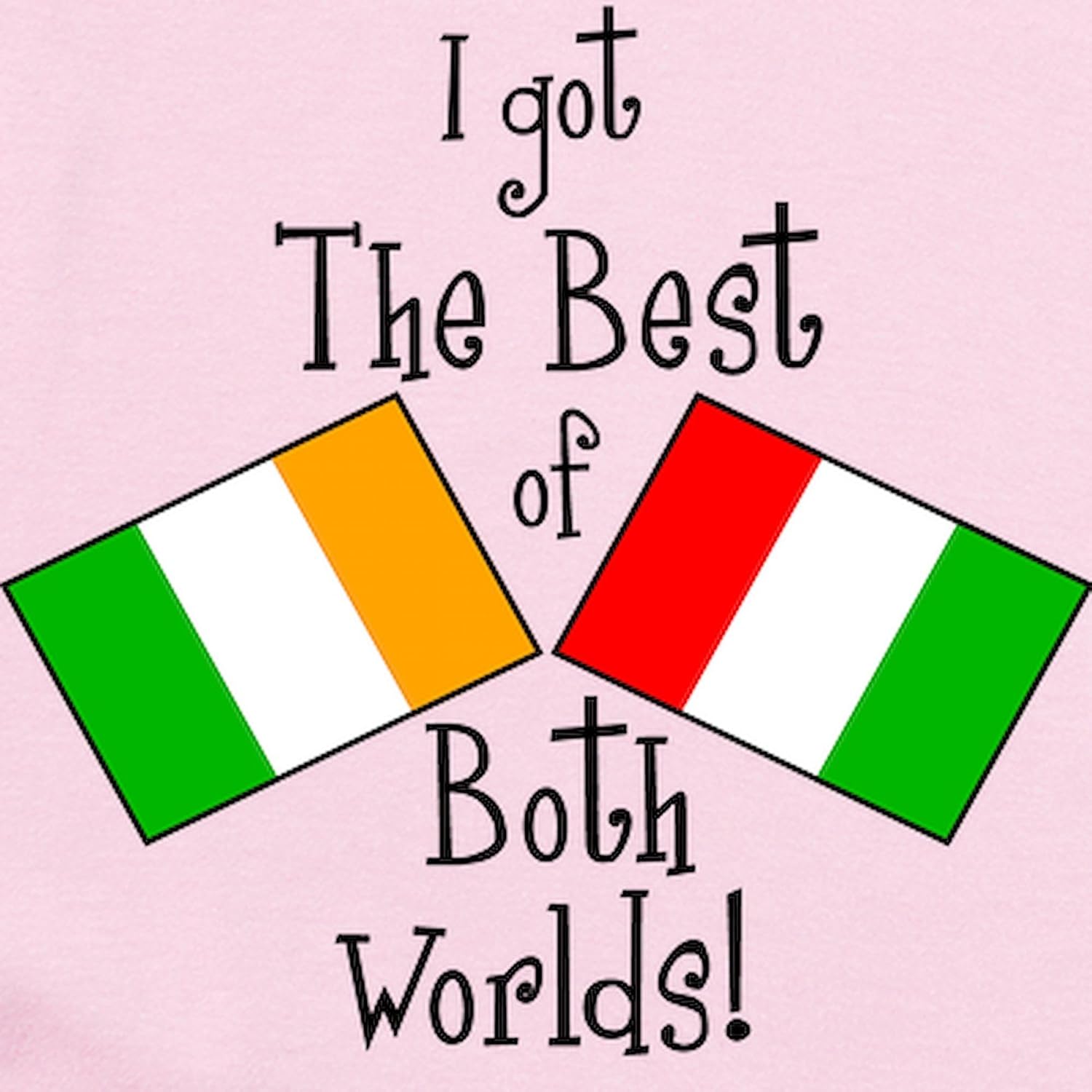 CafePress Irish Italian Kid Infant Bodysuit Body Suit Cute Long Sleeve Infant Baby Bodysuit Romper