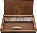 Juegoal Shut The Box Wooden Board Dice Game wit…