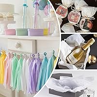 Vista 7 de 1000 hojas de papel de seda blanco, papel de seda de 14" x 20" a granel para Navidad, bodas, cumpleaños, baby showers, Día de San Valentín