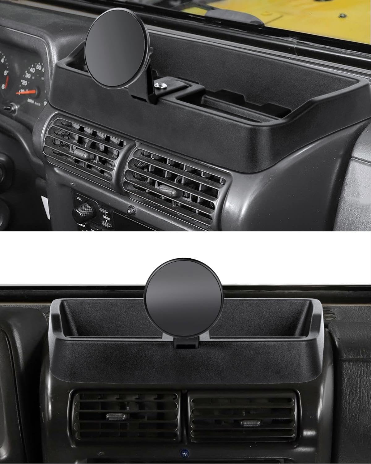 Magnetic Wrangler TJ Phone Mount, Phone Holder for Wrangler TJ Compatible with TJ 1997-2006, Wrangler TJ Accessory for Car Dashboard