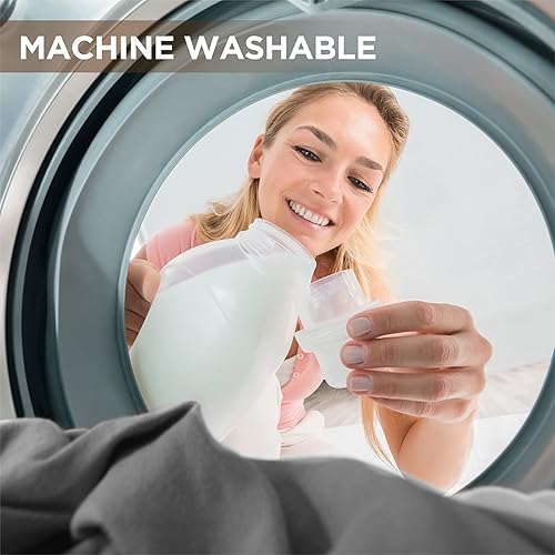 Miniatura 9 de Westinghouse Manta térmica tamaño King, manta eléctrica de franela suave a Sherpa con 10 niveles de calefacción, 1-12 horas de apagado automático,