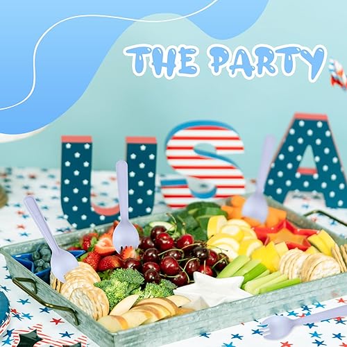 Miniatura 4 de Tioncy 150 tenedores desechables de plástico envueltos individualmente de 4.5 x 1.26 pulgadas, juego de tenedor y cuchara 2 en 1, utensilios