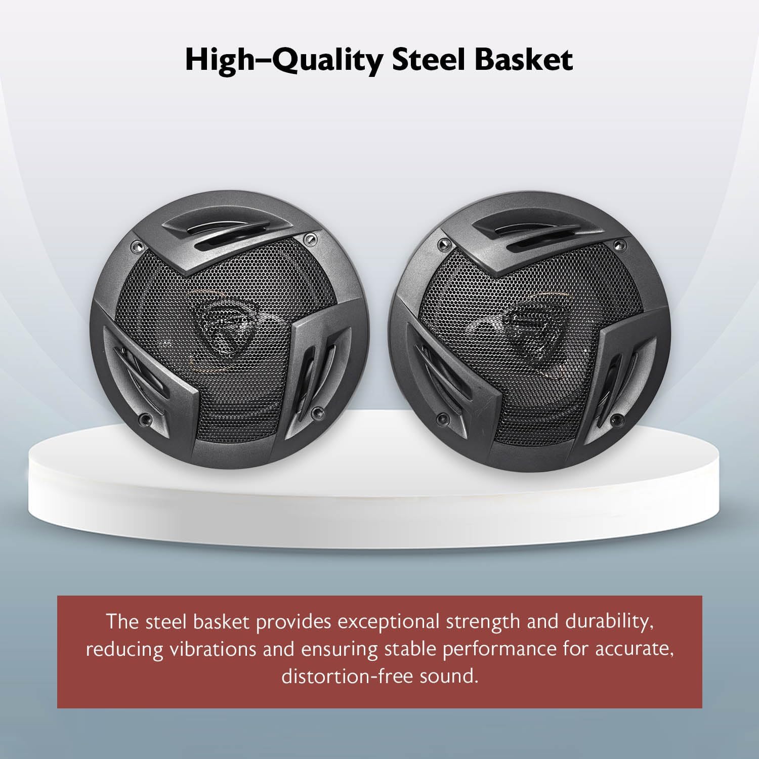 Rockville RV5.3A 5.25" 3-Way Car Speakers, 600W, 4 Ohm, Polypropylene Woofer, Butyl Rubber Surround, With Grille, CEA Compliant, Perfect for Car Audio