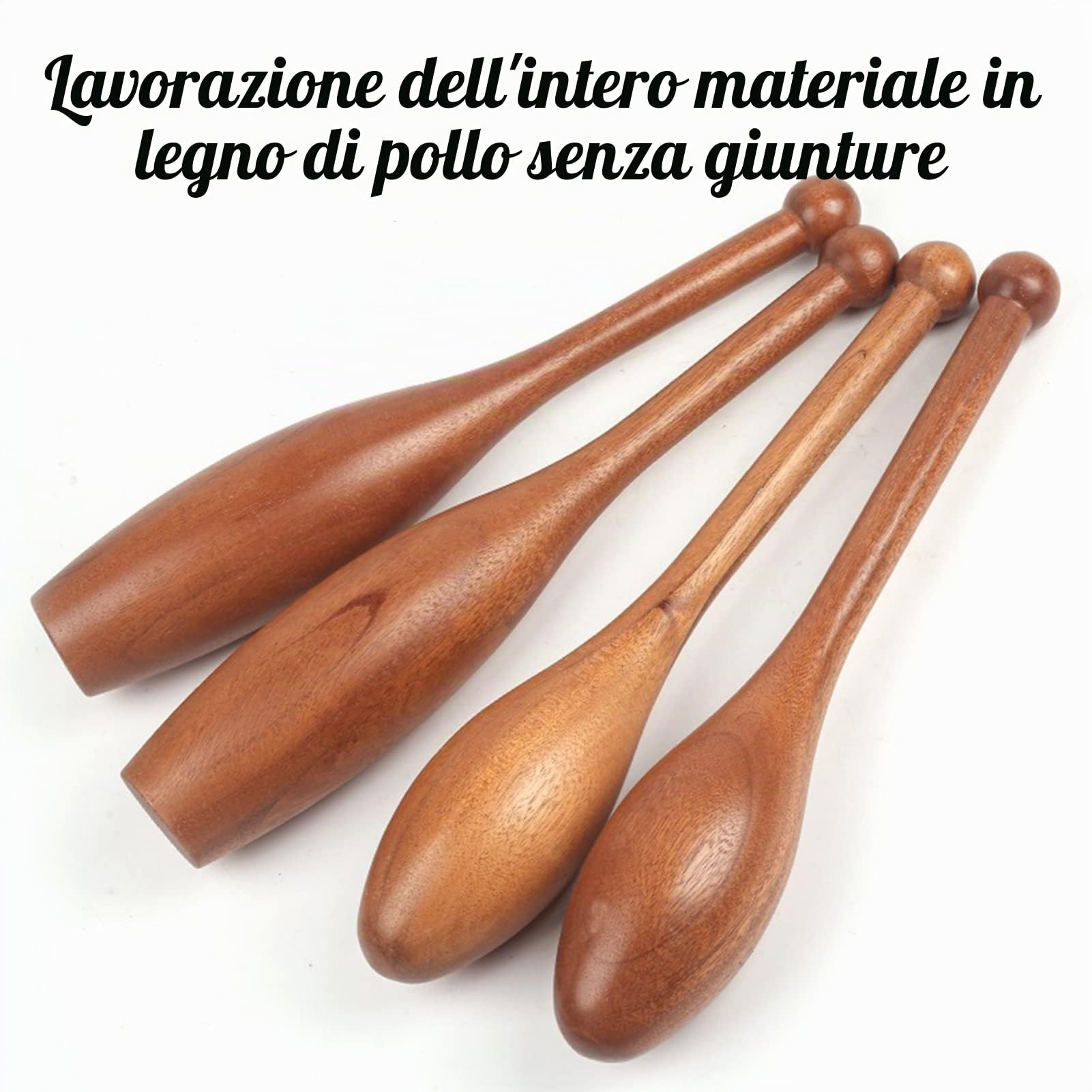 Indian Clubs Club Indiani in Legno Exercise Bar Attrezzature da Palestra per la Costruzione Muscolare Riscaldamento Allenamento della Forza Impugnatura Funzionale per Casa Fitness,S