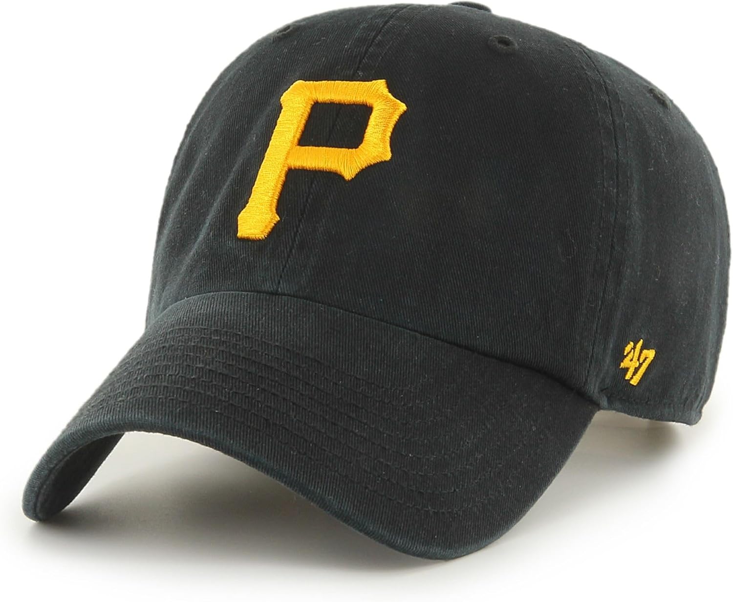 47 Pittsburgh Pirates MLB Loop Label Clean Up Black Adjustable Cap