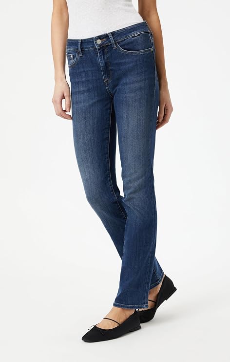 Mavi Kendra Women's Straight Leg Jeans, High Rise Jeans for Women, Boyfriend Jeans