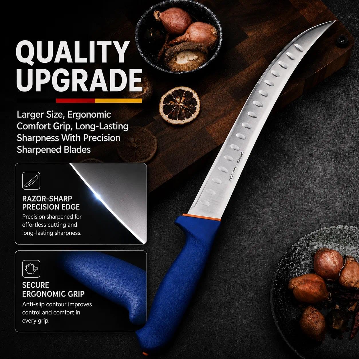 DRAGON RIOT 10 Inch Butcher Breaking Knife, Stainless Steel — Amazon image 2
