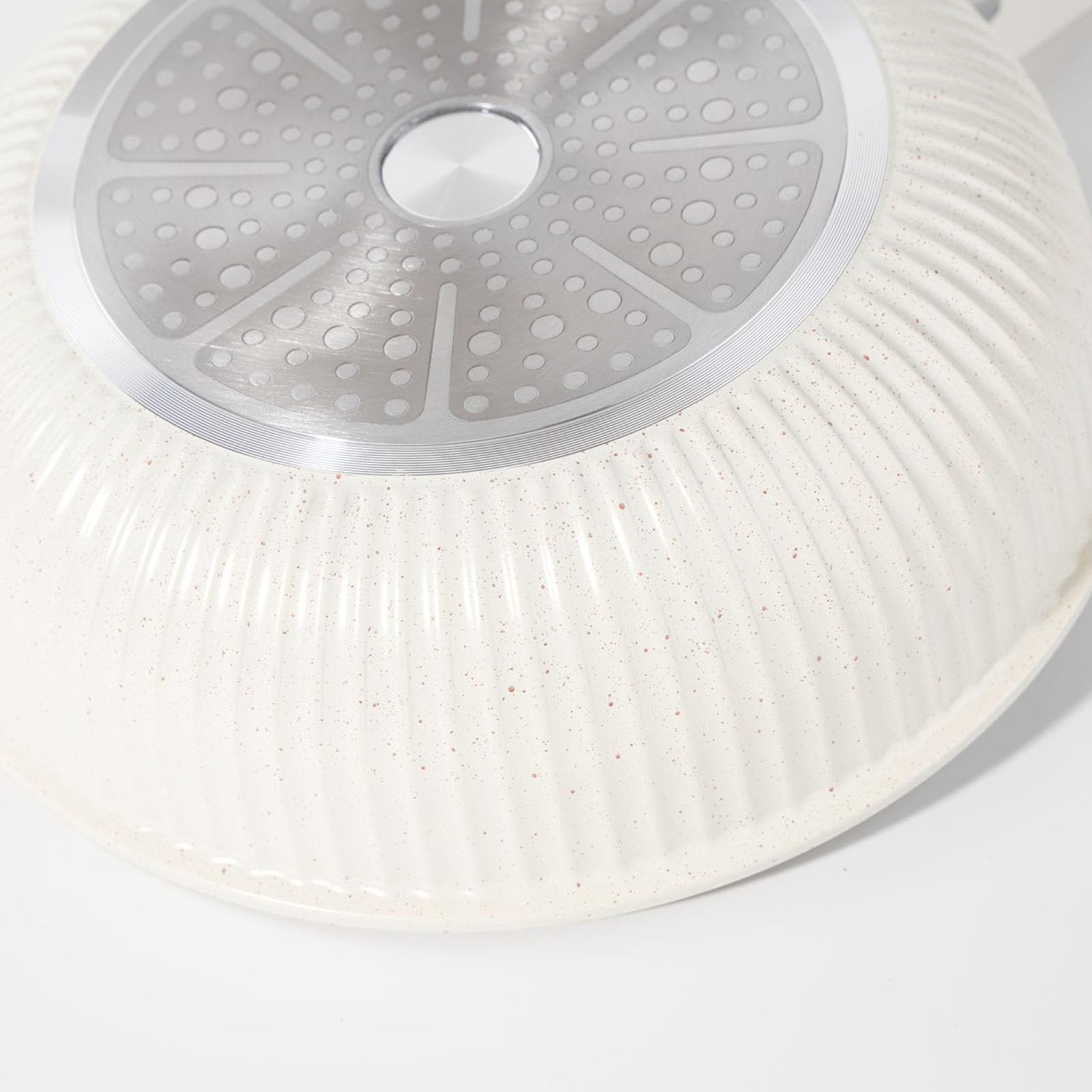 Haofy Set di Pentole e Padelle, Set di Pentole Antiaderenti a Induzione in Acciaio Inossidabile in Alluminio, Manico Staccabile per Fritture Al Forno, Cotture Bollenti, Piani Cottura da