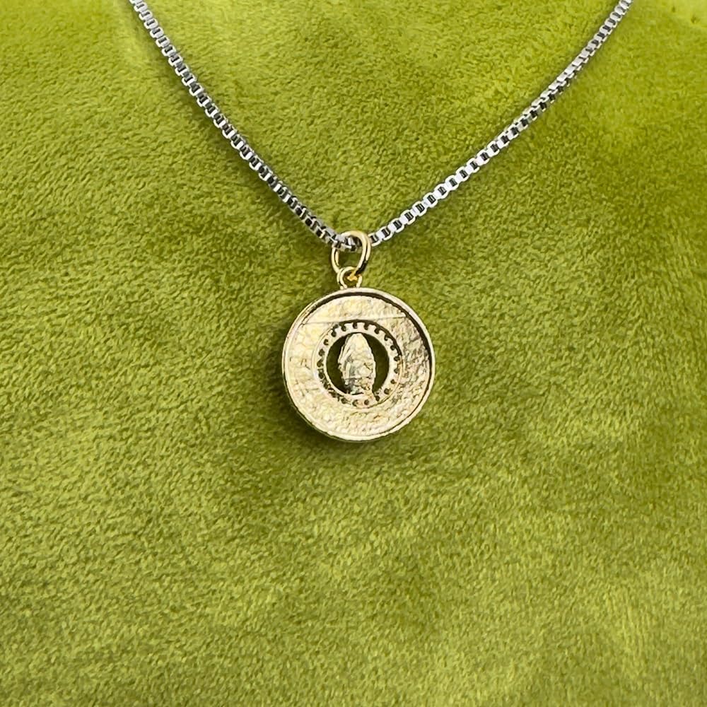 Collier Vierge Marie En Opale Bleue De Salut,Collier Médaillon En Opale