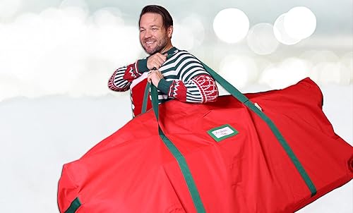 Miniatura 7 de HOLDN' STORAGE Bolsa para árbol de Navidad resistente 600D Oxford, bolsas de almacenamiento para árbol de Navidad que se adapta a hasta 9 pies