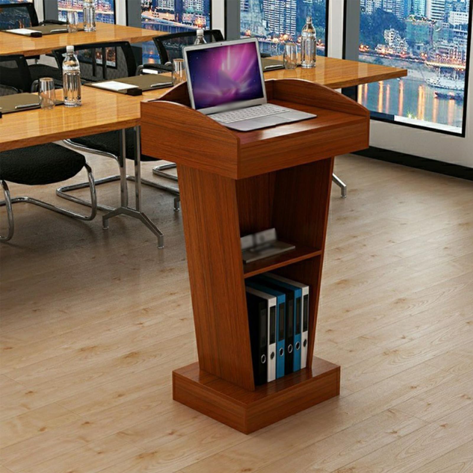 Bureau de pupitre, Réception, Podium de Parole,Gris,+Copper