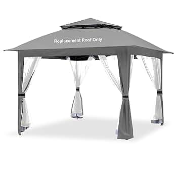 Amazon.com : Grey Gazebo Cover Compatible with COOS Bay