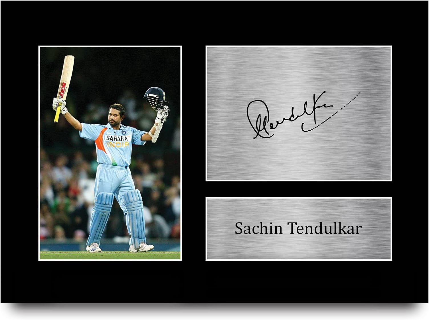 HWC Trading Sachin Tendulkar Signed A4 Printed Autograph India Cricket Photo Display