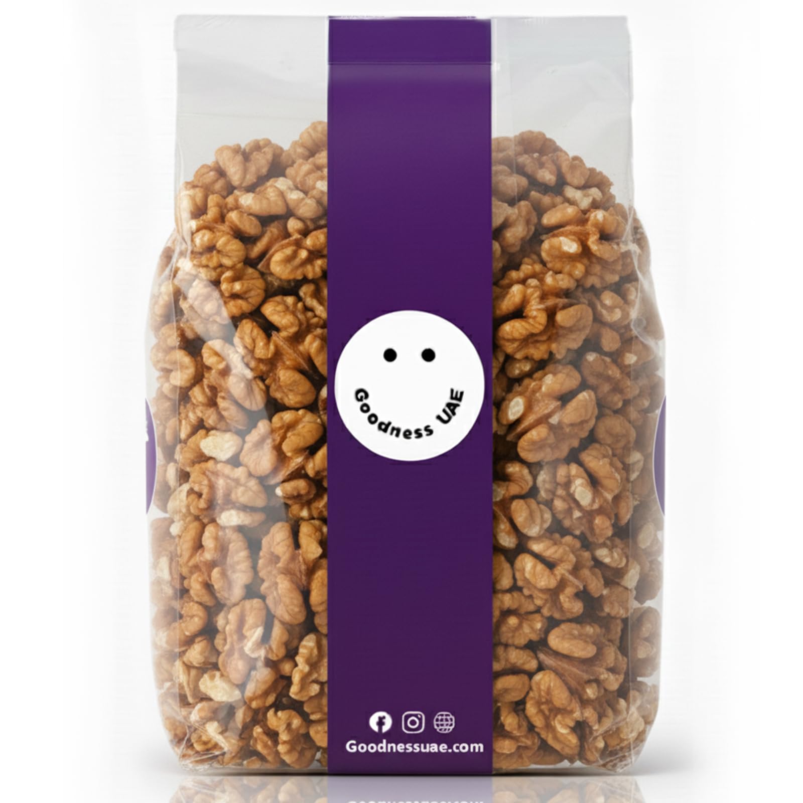 USA Walnuts Goodness UAE1KG | Premium Raw California Walnuts Halves | Fresh Crunchy & Natural | Keto Vegan High in Omega-3 | Ideal for Snacking Baking Salads