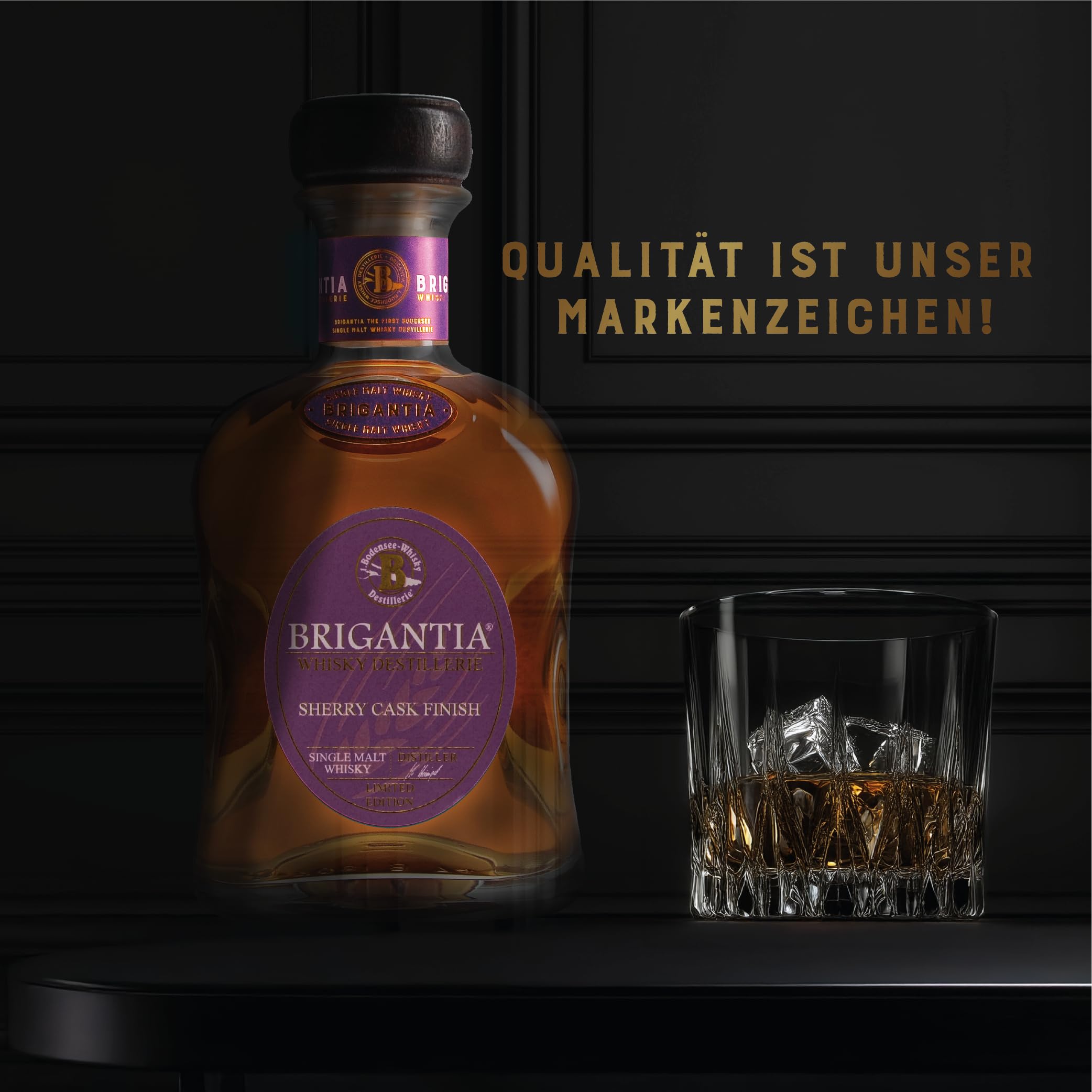 Brigantia Sherry Cask Finish Single Malt Whisky 700ml | Whisky vom Bodensee | Brigantia by Steinhauser