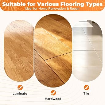 Floor Gap Fixer Tool for Laminate, Laminate Flooring Tools with Suction Cup, Heavy Duty Floor Gap Fixer Tool for Wood, Vinyl and Laminate Plank Repair, Gaps Fixing and Maintenance