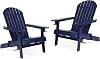 Christopher Knight Home Crystal Outdoor Acacia Wood Folding Adirondack Chairs (Set of 2), Natural