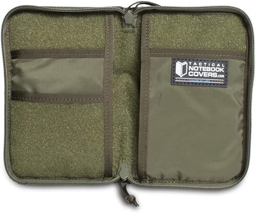 Vista 21 de Cuaderno táctico TACSOP sistema de batalla para cuadernos de 4 x 6 pulgadas, con 6 ranuras plisadas para bolígrafos/marcadores, funda con cremallera