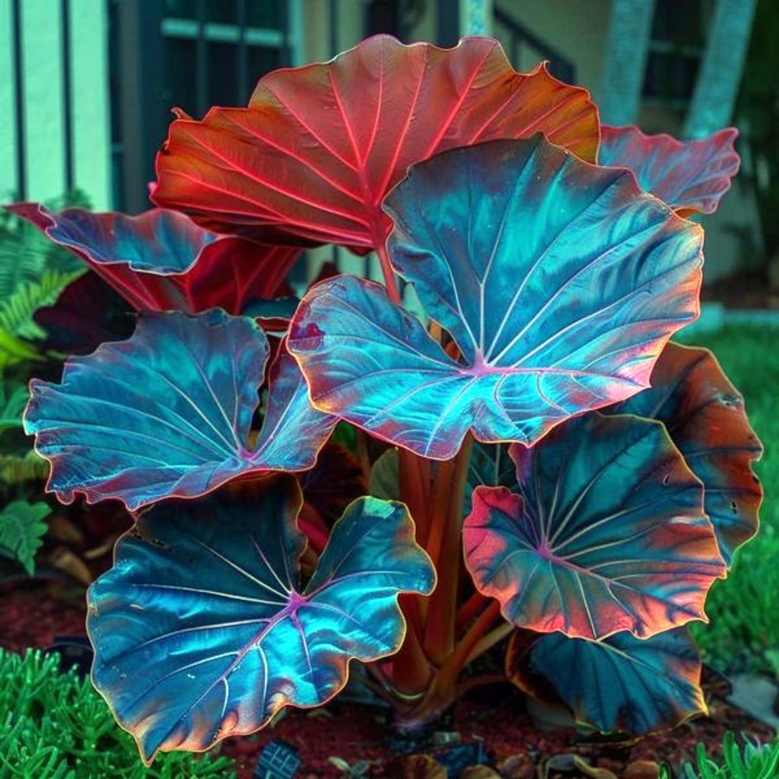 Rare Elephant Ear, Surprisingly Growing, Hardy Perennial, Suitable for Spring and Autumn, Garden Viewing, No Watering Required-5 Bulbs-E โ image 1