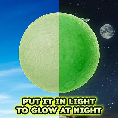 Miniatura 7 de Power Your Fun Arggh Pelotas de Estrés Lunares para Adultos - Pelotas de Estrés Lunares de 3.75 Pulgadas para Niños, Juguete Fidget de Alivio de