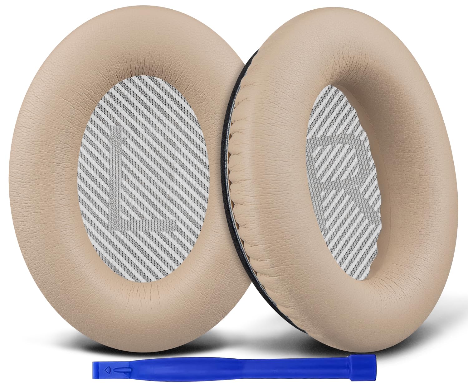 Replacement Earpads for Bose SoundLink Around-Ear II (Sound Link AE2/Model BA2) Over-Ear Headphones, Ear Pads Cushions with Soft Protein Leather, High-Density Foam - Beige