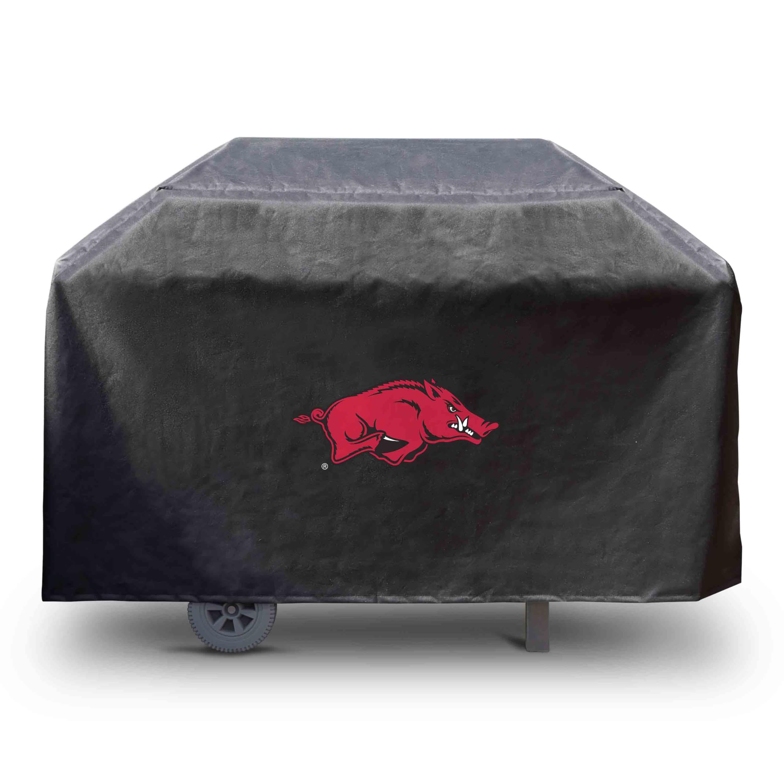 FANMATS 41204 Arkansas Rectangular Grill Cover - Fits 3 and 4 Burner Grills - 68in x 21in x 35in