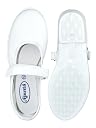 AJANTA Velcro School Shoe for Girls (White, UK Footwear Size System, Big Kid, Numeric, Medium, 6) gallery image