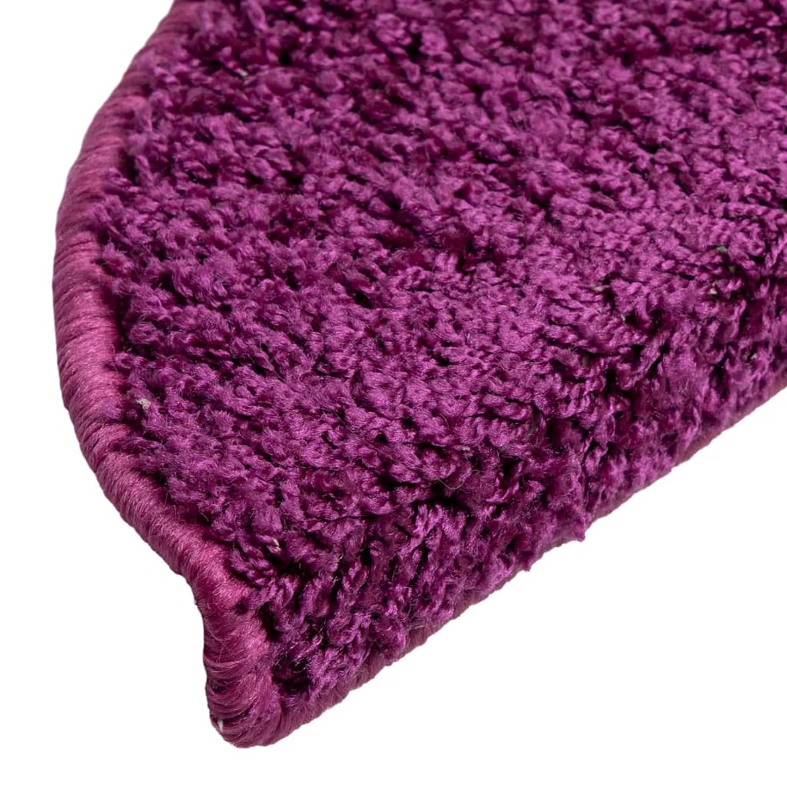 Tidyard Tapis d'escalier 10 pcs 56x17x3 cm Violet, Tapis Escalier Tapis de Sécurité pour Sol Protection, Aînés et Animaux