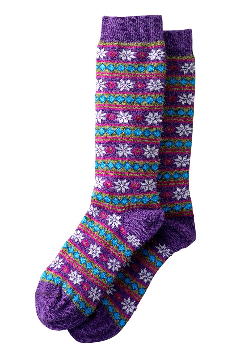 Fair Trade Starry Stripe Alpaca Socks