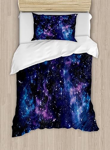 Miniatura 288 de Ambesonne Juego de funda de edredón de baloncesto, silueta de jugador de baloncesto, promoción de campeonato de competencia de atleta, juego de ropa