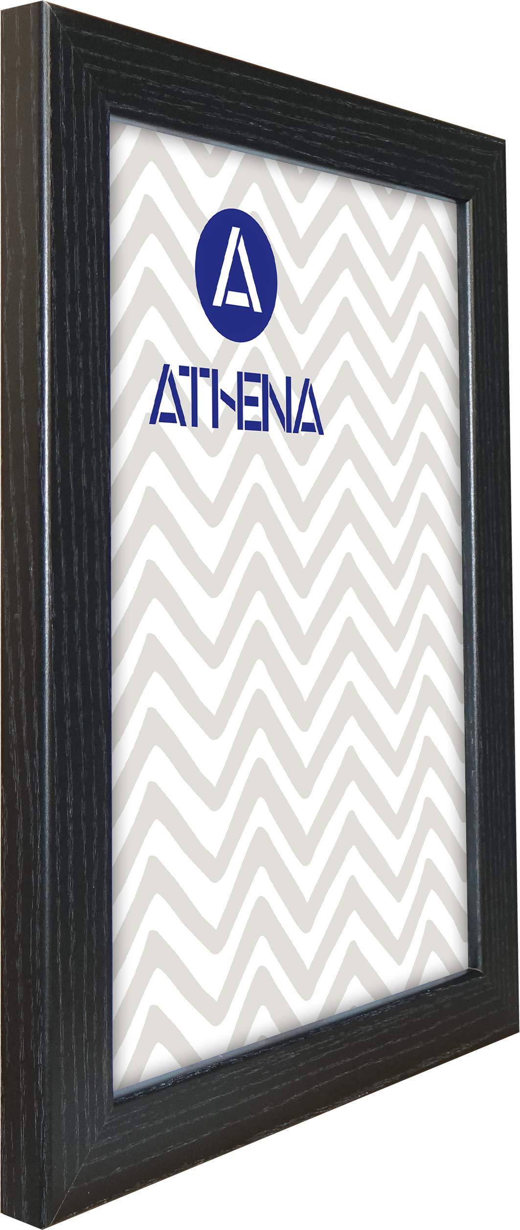 Vivarti Black Athena Ash Picture Photo Frame (24 X 30 Cm) Portrait Or Landscape Photo Frame With Clear Styrene Sheet & Wall Mounted Hook For Photos, Pictures, Posters, Decor, Certificate Frame