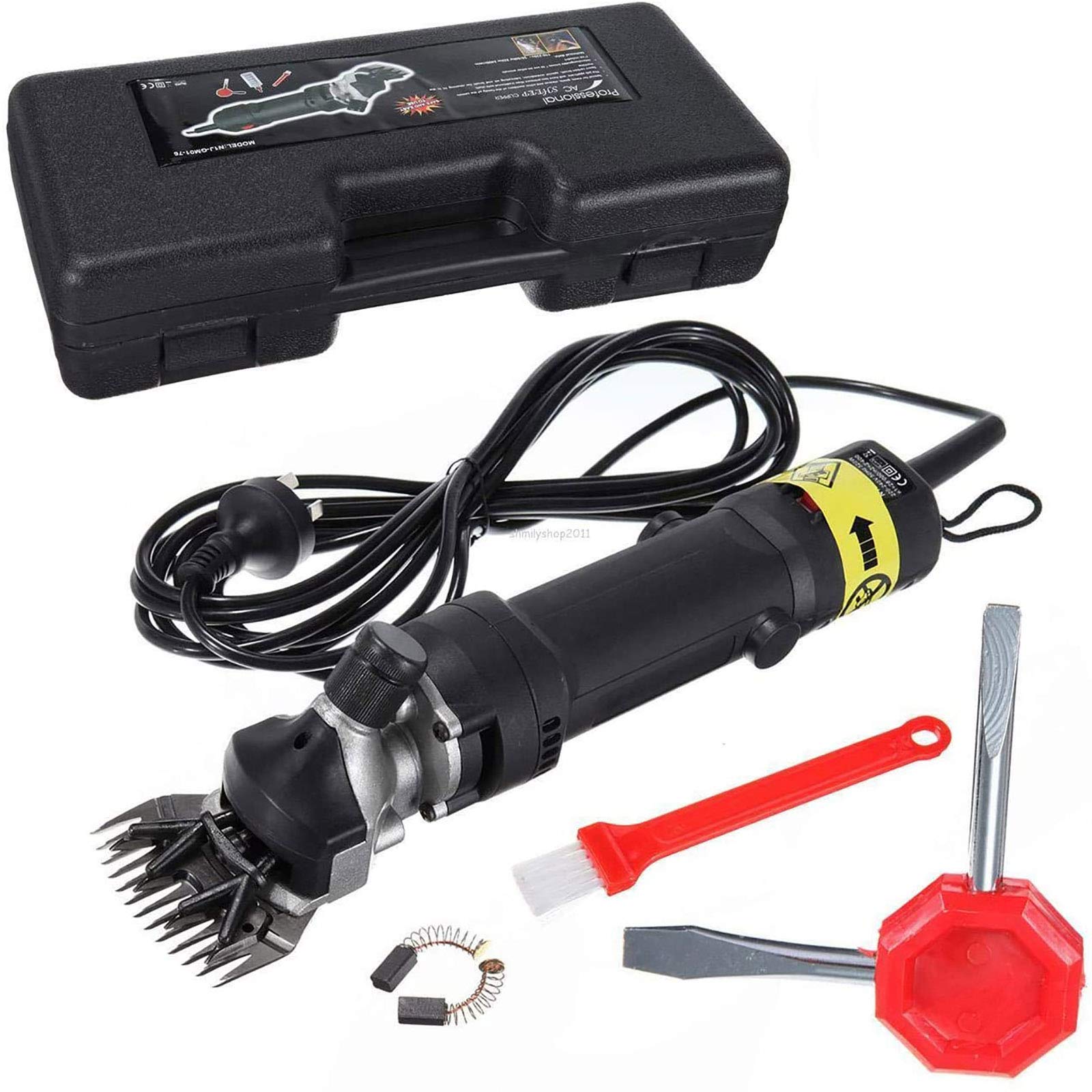 Esquiladora de ovejas 690W Esquiladora de ovejas eléctrica 2400 rpm Cortadora de cabras Esquiladora de animales para esquila de caballos, bovinos, ovinos, caprinos-alpaca-camello con 6 velocidades